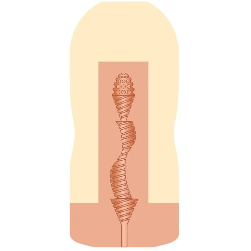 田中檸檬女優飛機杯，緊密矽膠內部設計，搭配潤滑液瓶，增強每次使用的舒適感。