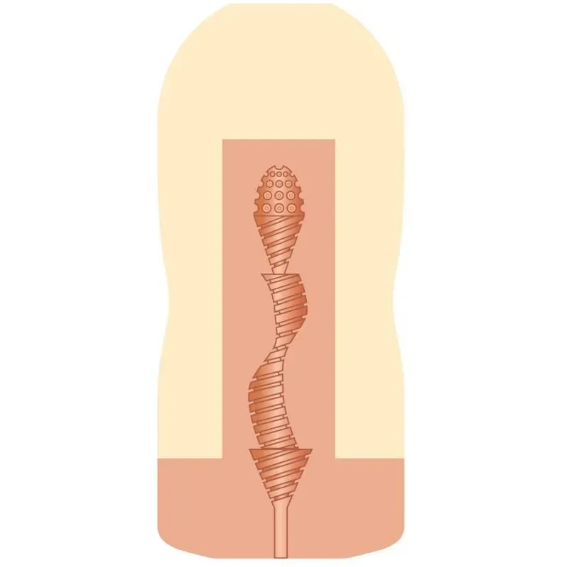 田中檸檬女優飛機杯，緊密矽膠內部設計，搭配潤滑液瓶，增強每次使用的舒適感。