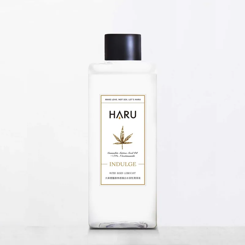 155ml HARU INDULGE 熱感潤滑液，草本煙醯胺提升煥白與舒適。