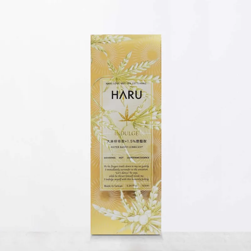 HARU INDULGE 草本煙醯胺熱感潤滑液，提供雙重保濕與舒適護理。