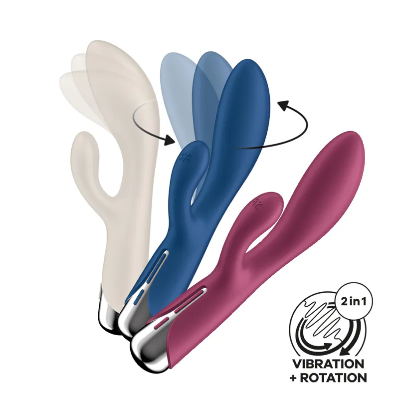Satisfyer Spinning Rabbit 1兔耳旋轉G點按摩棒-SING DR