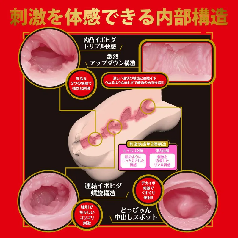 EXE Japanese Hole 激 新有菜 女優名器飛機杯，模擬真實性愛，強烈吸吮效果，厚重質感