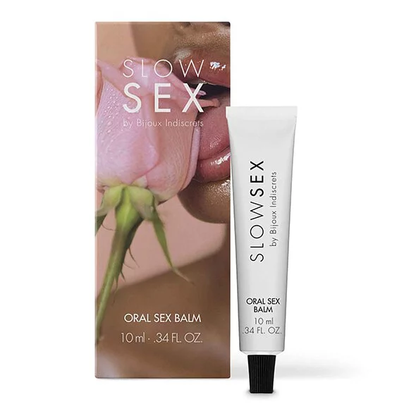 Bijoux Indiscrets Slow Sex 口交軟膏 10ml，薄荷清涼感，保濕潤滑，提升親密互動，適用於雙唇與敏感部位。