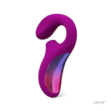 LELO Enigma 雙重刺激聲波按摩吸啜器，SenSonic™ 技術，G 點震動與陰蒂吸啜，8 種模式，USB 充電，全防水設計。