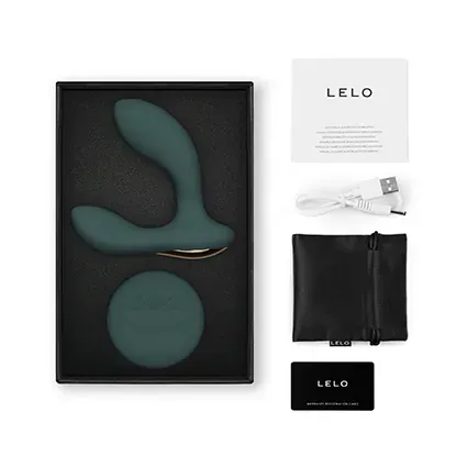 LELO HUGO 2 男性前列腺按摩器，無線遙控，前列腺與會陰雙重刺激，USB 充電，舒適貼合設計。