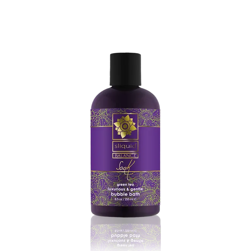 Sliquid Balance Soak 無防腐劑泡泡浴，天然成分結合乳木果油，讓肌膚水嫩光滑。