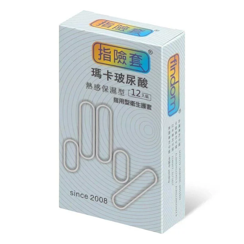 Findom 熱感保濕型 12 片裝 乳膠指險套 (新舊包裝替換)