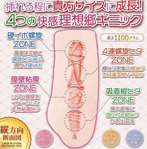 MACCOS 香格里拉少女1100，橫向S字設計，逐漸適應尺寸，提供柔軟與強烈刺激的多重快感。