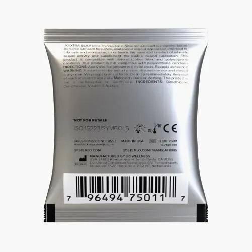 System Jo 超滑絲感矽性潤滑劑，5ml，輕盈順滑，保濕滋潤，適合各種親密互動需求。