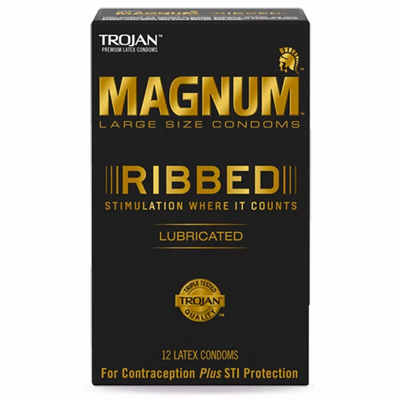Trojan 戰神 密林 Ribbed 62/55mm 12 片裝 乳膠安全套