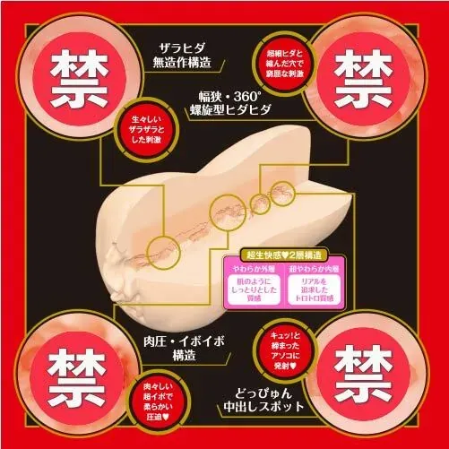 EXE Japanese Real Hole 女優名器，加美杏奈設計，雙層結構，非貫通通道，425g，附潤滑油。