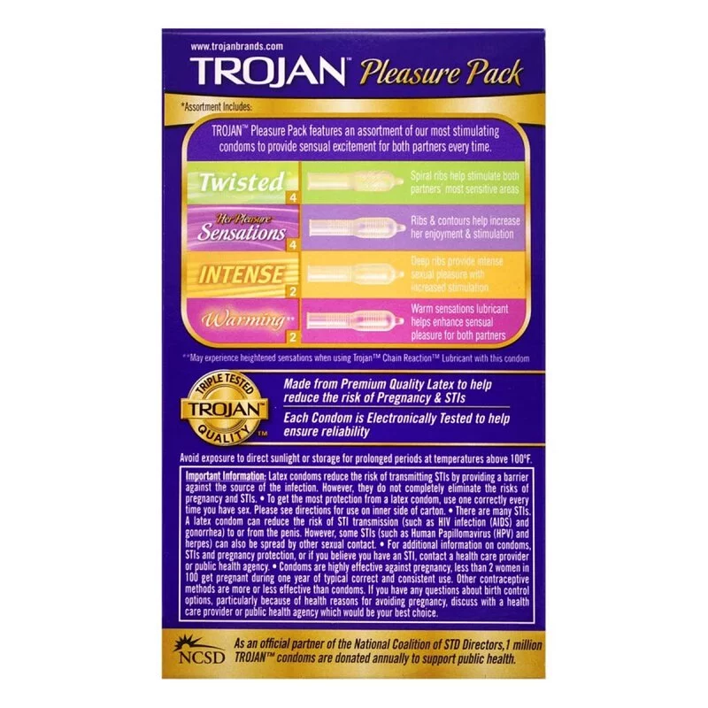 Trojan 戰神 樂趣捆包 12 片裝 乳膠安全套