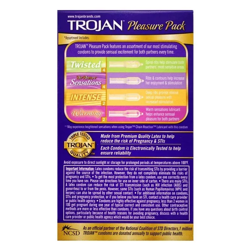 Trojan 戰神 樂趣捆包 12 片裝 乳膠安全套