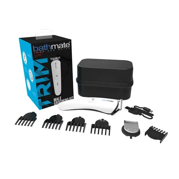 Bathmate Trim 多用途毛髮修剪套裝，英國製專業修剪器，附收納盒與可調式刀頭，提供舒適修剪體驗。
