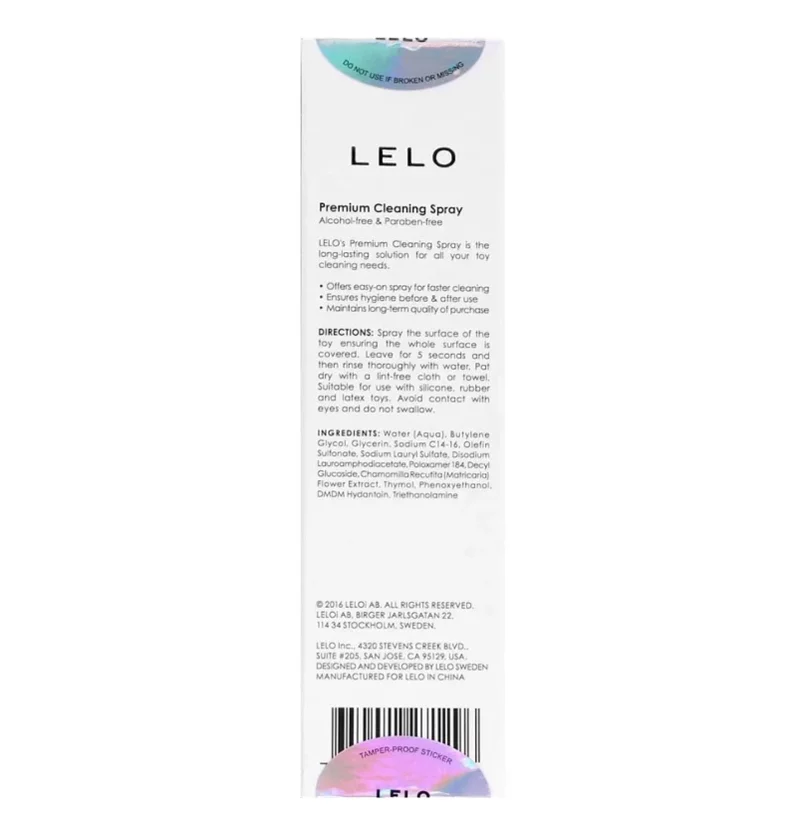 LELO 玩具消毒清潔噴霧 60ml，溫和無刺激，適合敏感肌膚，簡單噴拭即潔淨，維護玩具衛生。