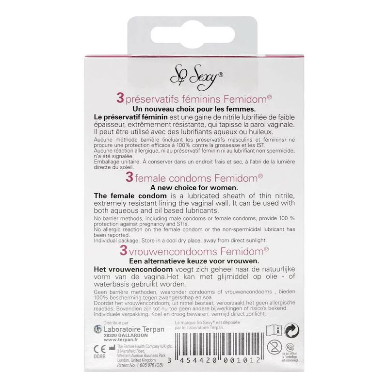 So Sexy 非乳膠 女性用安全套 3 片裝