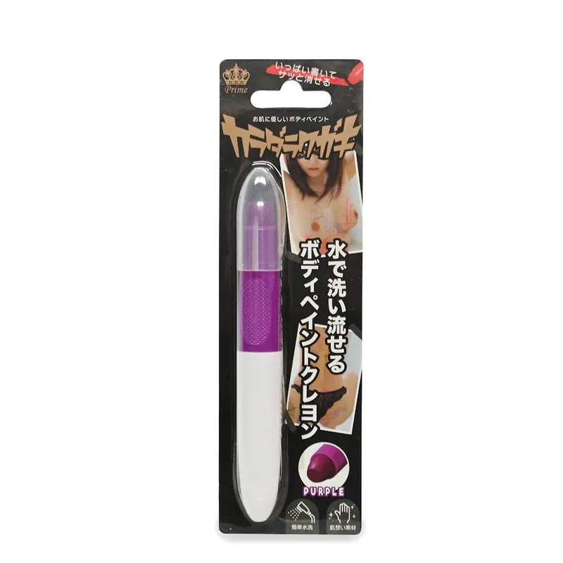 Prime BDSM塗鴉蠟筆，紅黑紫三色設計，適合情趣彩繪與文字挑逗，輕巧易用。