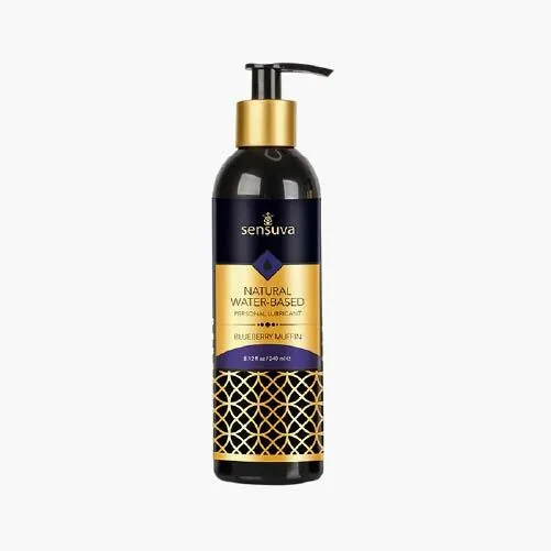 Sensuva 天然水性潤滑液 240ml，藍莓鬆餅香氣，長效保濕，適用於陰道、肛門及陰莖，水溶性易清洗。