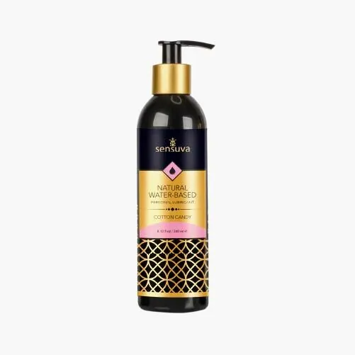 Sensuva 天然水性潤滑液 240ml，甜美棉花糖香氣，保濕持久，適用於陰道、肛門與陰莖，輕鬆清洗。
