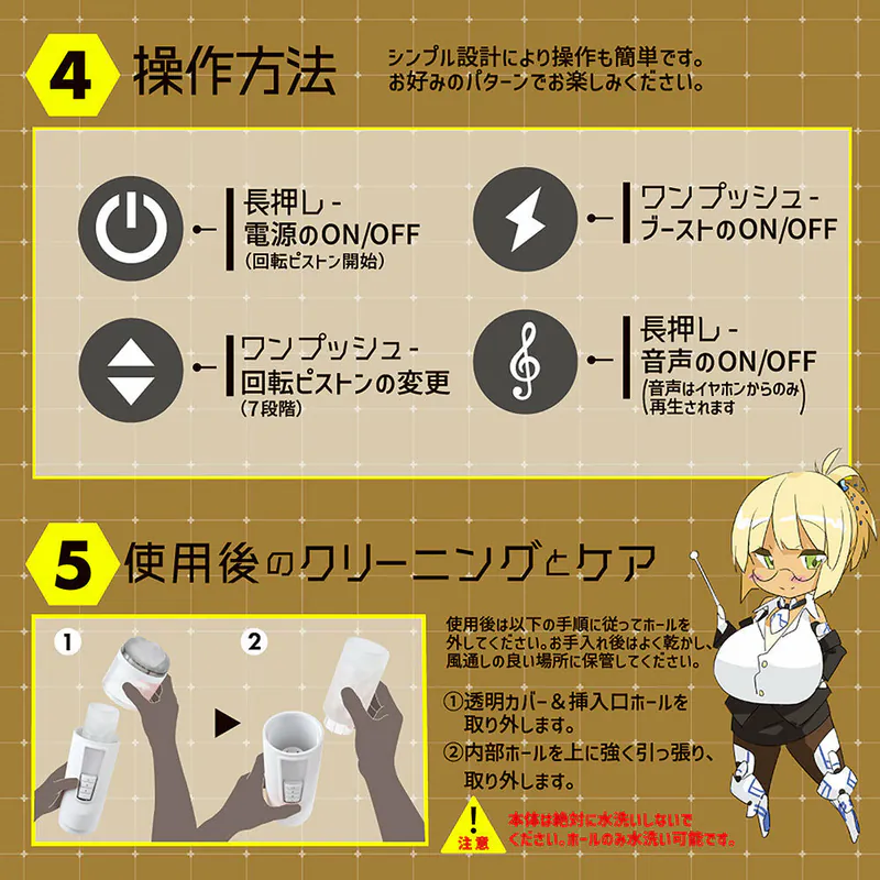 EXE Puni Ana Roid 6 電動飛機杯，強力旋轉抽動，7種模式，360°刺激設計，Puni Ana喘氣聲，USB充電。