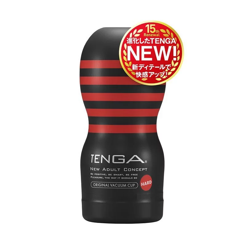 TENGA ORIGINAL VACUUM CUP 刺激型 (第二代)，黑色真空杯，超強吸啜感，極致緊致壓迫，體驗前所未有快感。