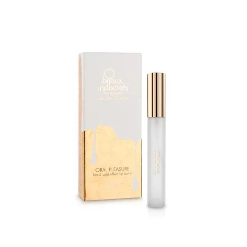 Bijoux Indiscrets Oral Sex Lip Gloss 冰火口交唇蜜 13ml，冰涼與溫熱交替刺激，提升口交體驗，保濕潤滑雙效合一。