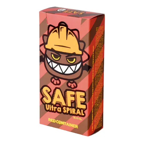 Red Container Safe 螺旋安全套12片裝 (Dino)