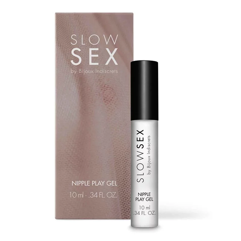 Bijoux Indiscrets Slow Sex 乳頭冰感愛撫凝露 10ml，冰涼與刺激雙重快感，金屬珠珠按摩，提升敏感度與愉悅感。