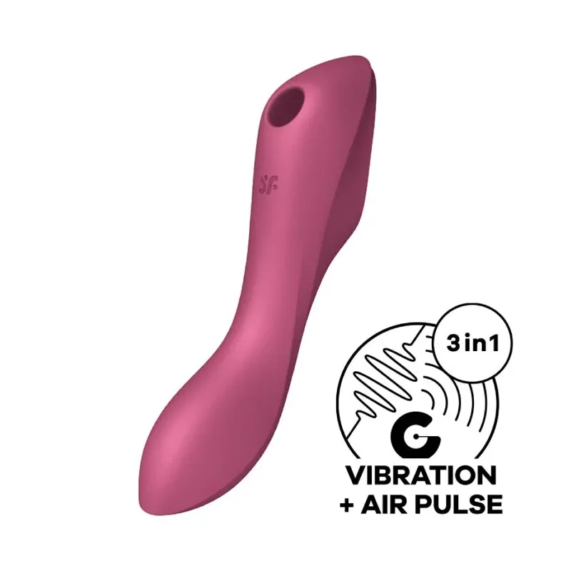 Satisfyer Curvy Trinity 3 陰蒂吸吮+震動按摩棒-SING DR