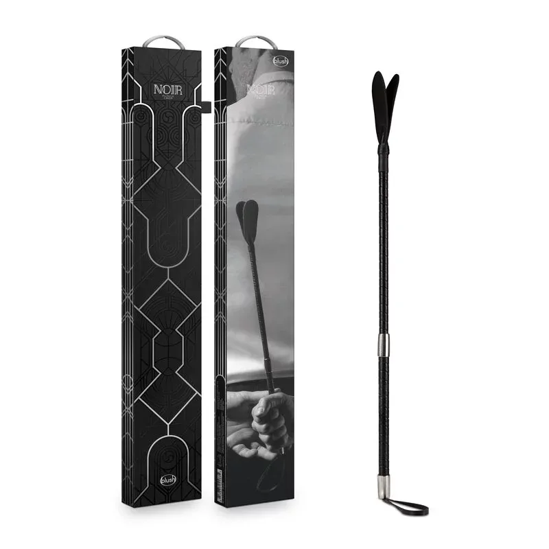 Noir 銀黑純素皮拍，柔軟純素皮革設計，雙分叉拍頭帶來多重感官刺激。