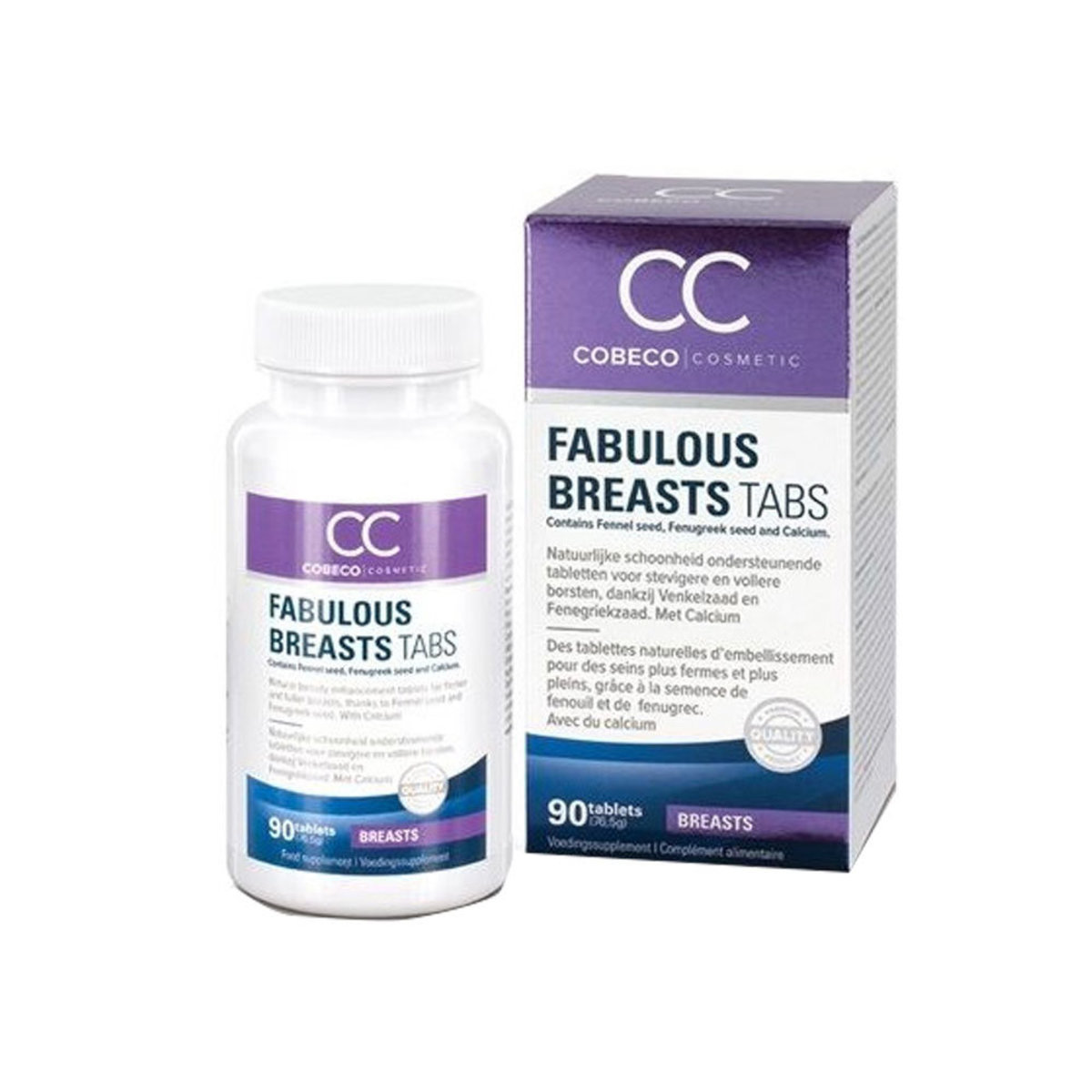 Cobeco Pharma CC Fabulous Breast Tabs 豐胸丸 90粒