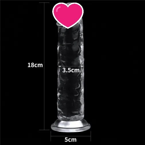 Lovetoy Flawless 假陽具 7.0" - 透明