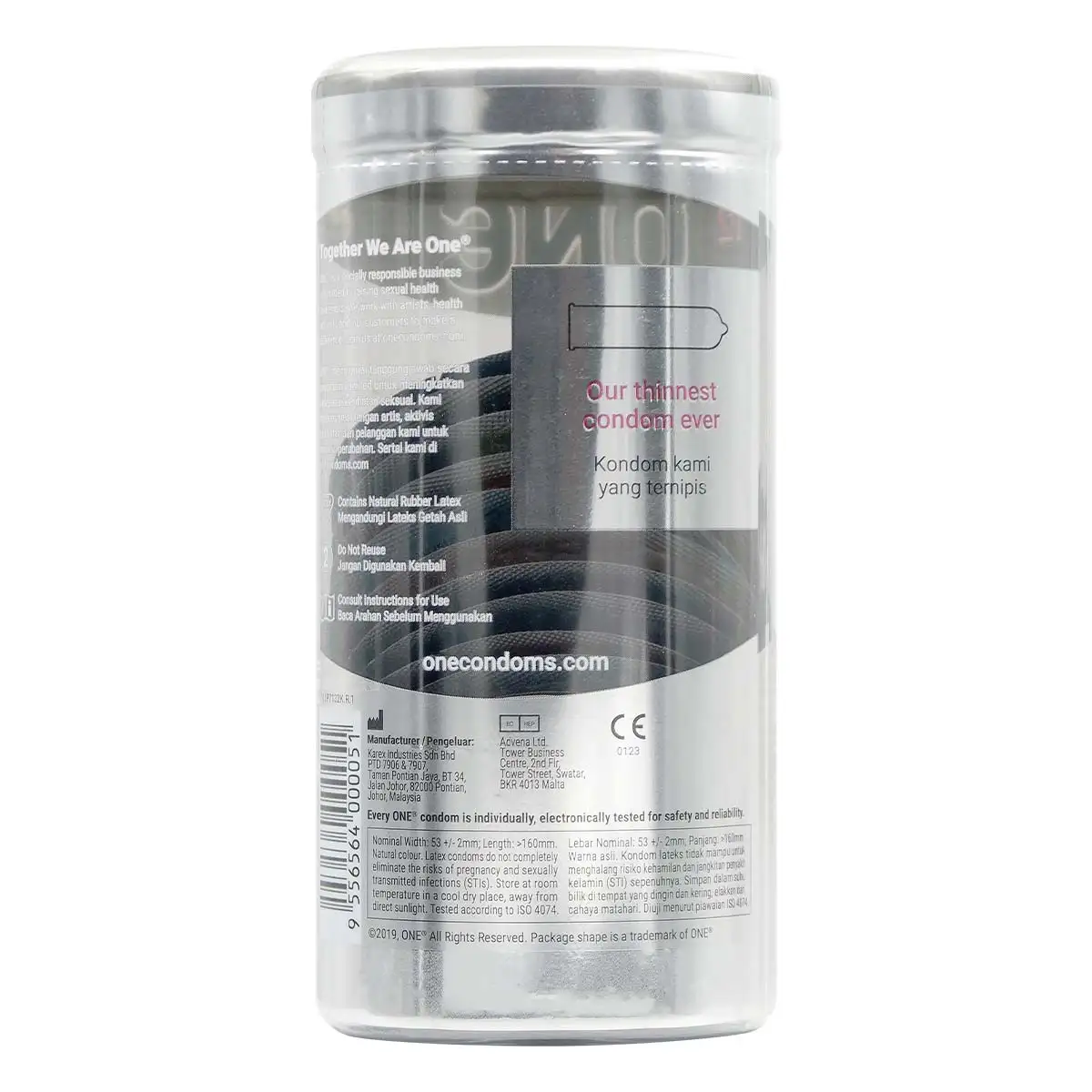 ONE 極薄  乳膠安全套 (3片裝 / 12片裝)