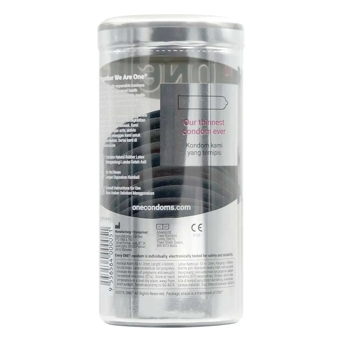 ONE 極薄  乳膠安全套 (3片裝 / 12片裝)