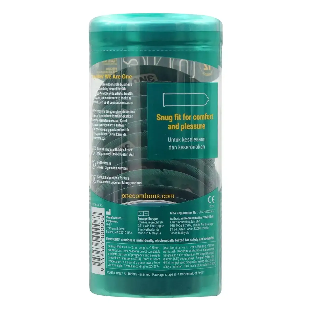 ONE 真緊貼  乳膠安全套 (3片裝 / 12片裝)