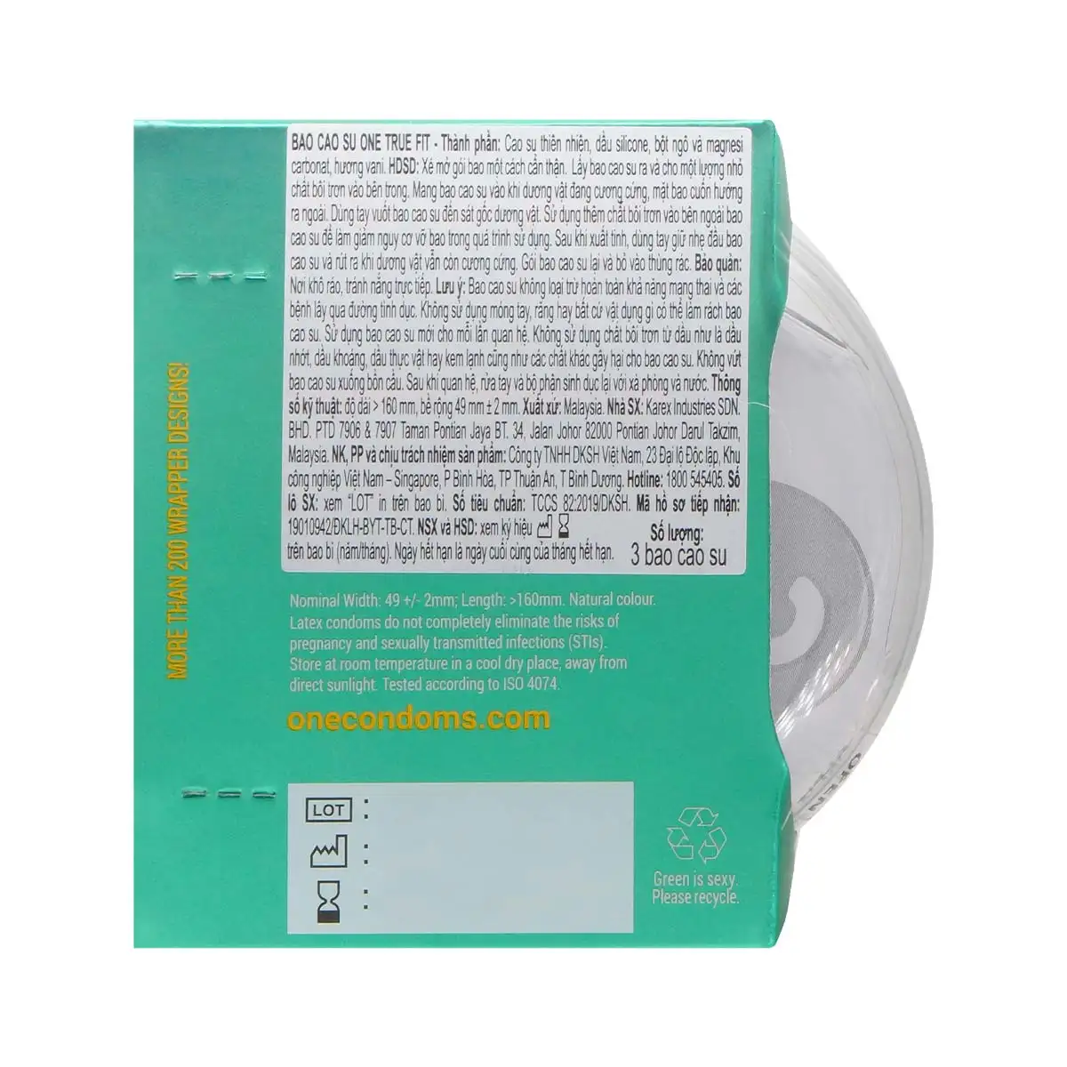 ONE 真緊貼  乳膠安全套 (3片裝 / 12片裝)