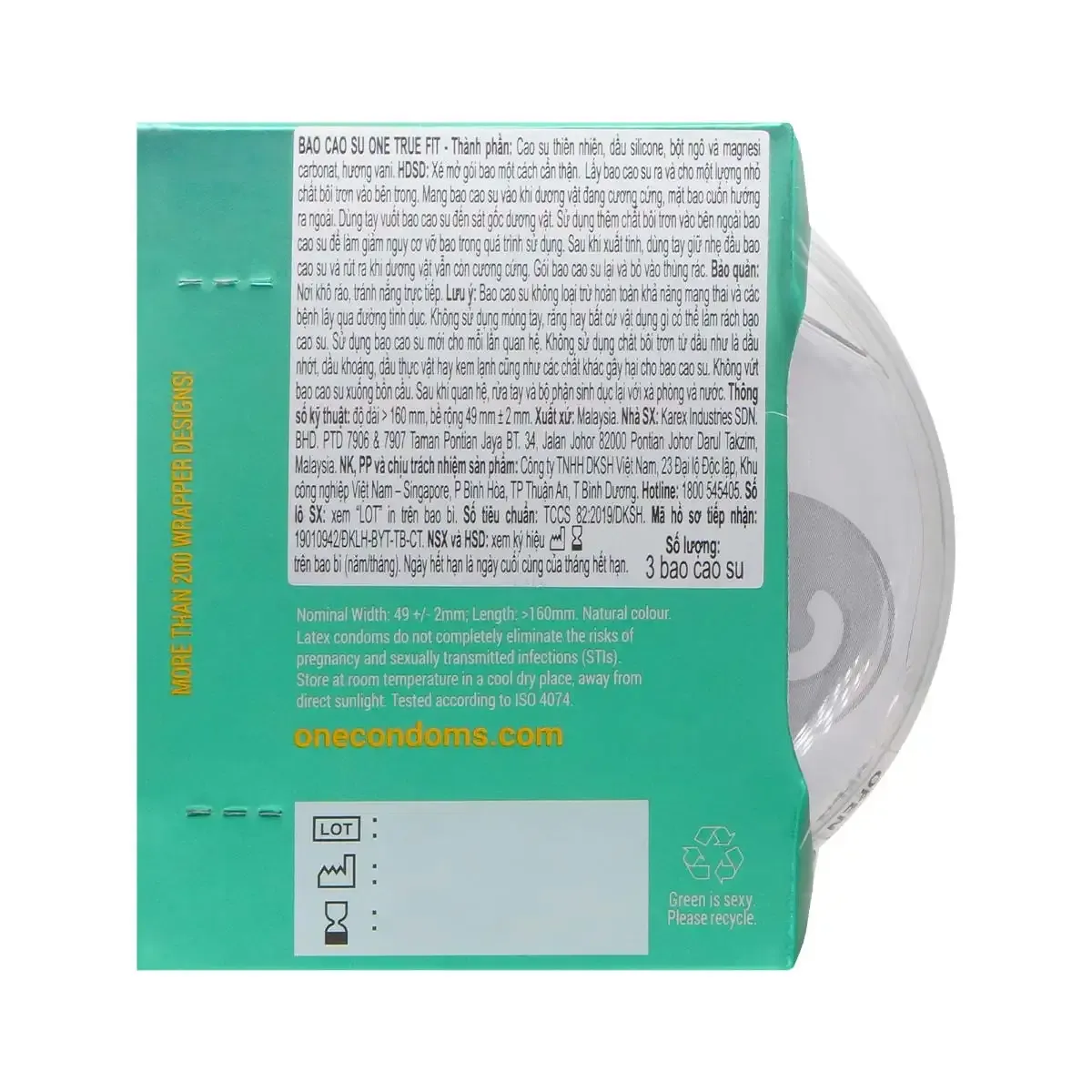 ONE 真緊貼  乳膠安全套 (3片裝 / 12片裝)