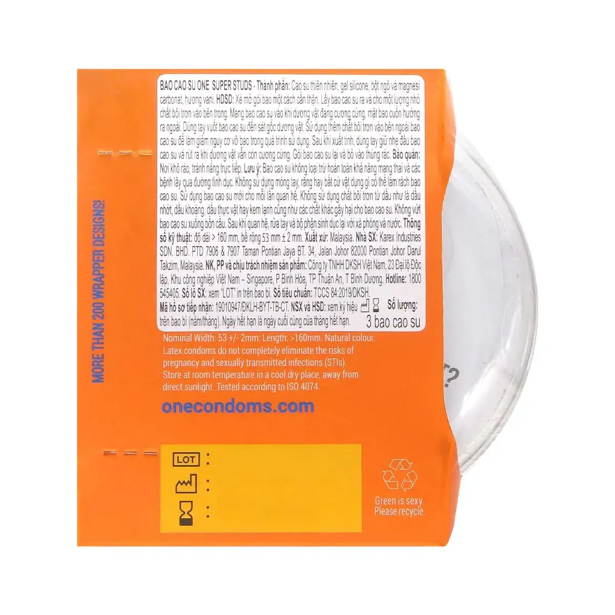 ONE 超凸點 12 片裝 乳膠安全套