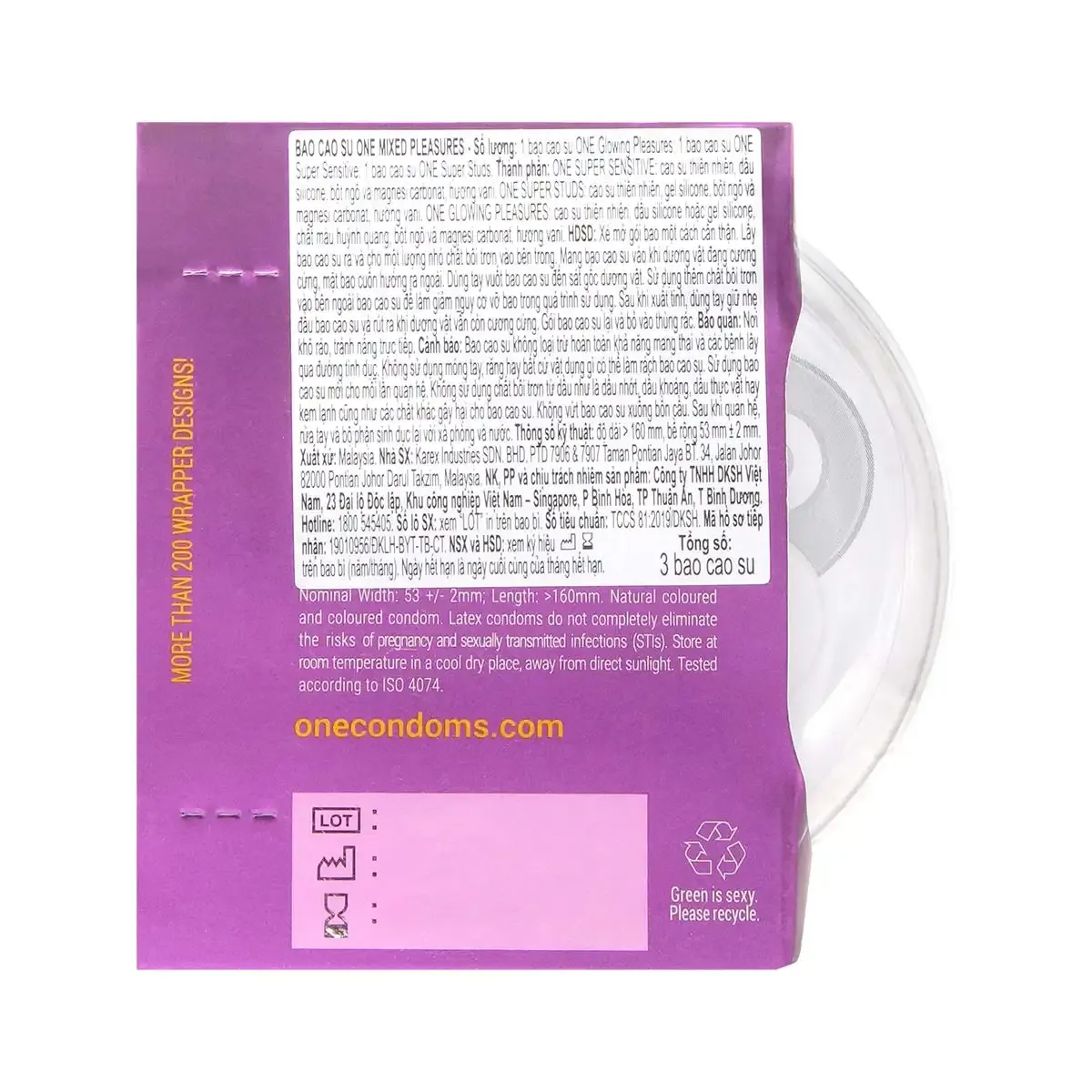 ONE 多重歡樂 乳膠安全套 (3片裝 / 12片裝 )