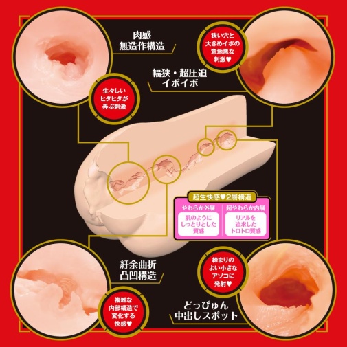 EXE Japanese Real Hole 石川澪 名器飛機杯，人體肌膚般設計，雙層結構，真實插入感，附潤滑液。
