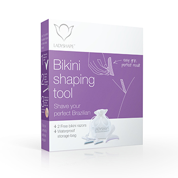 專業比基尼修剪！LADYSHAPE 剃毛套裝，橡膠底座貼合曲線，打造精準巴西式剃毛效果。