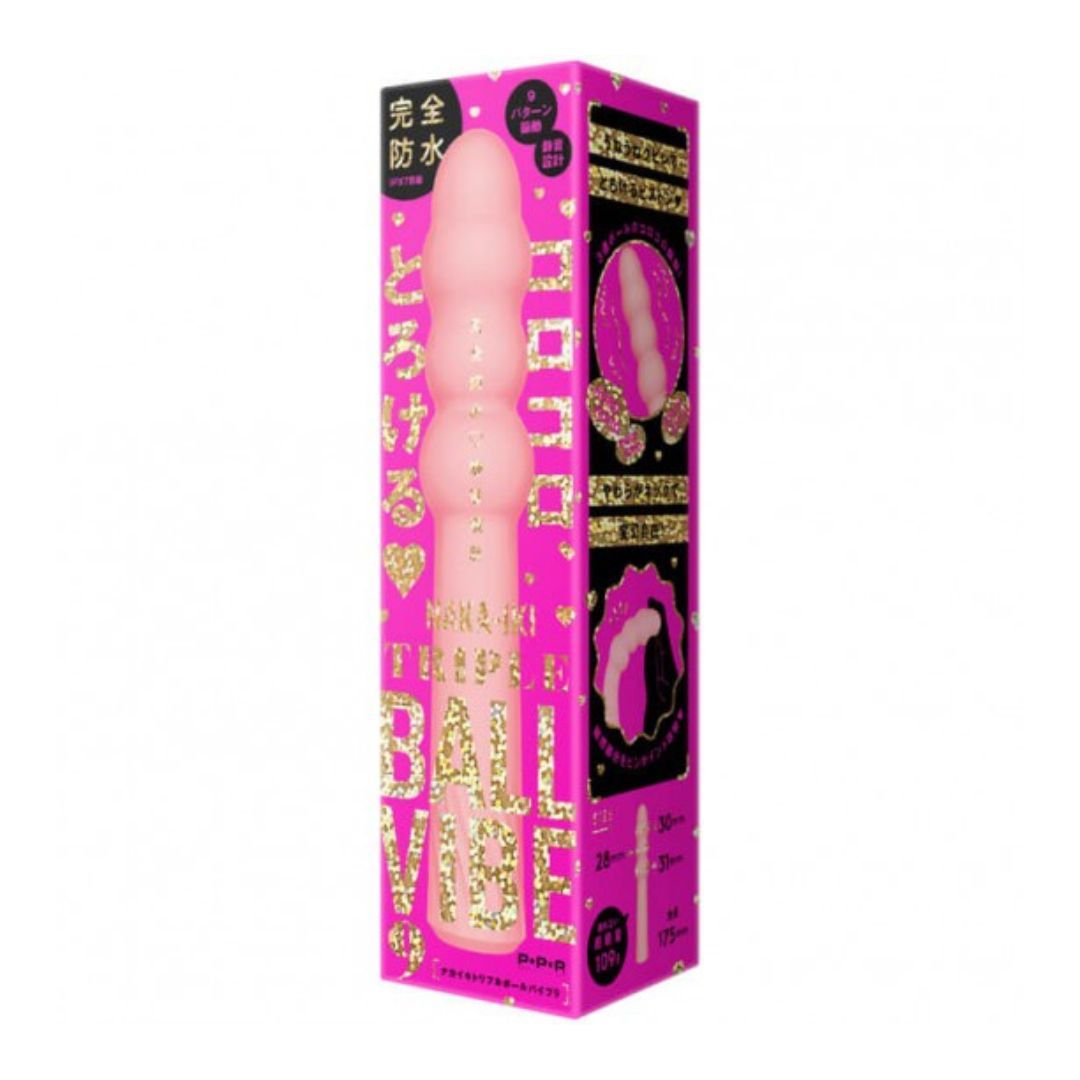 三重球型設計的震動按摩棒，帶來無與倫比的滾動與擠壓快感。