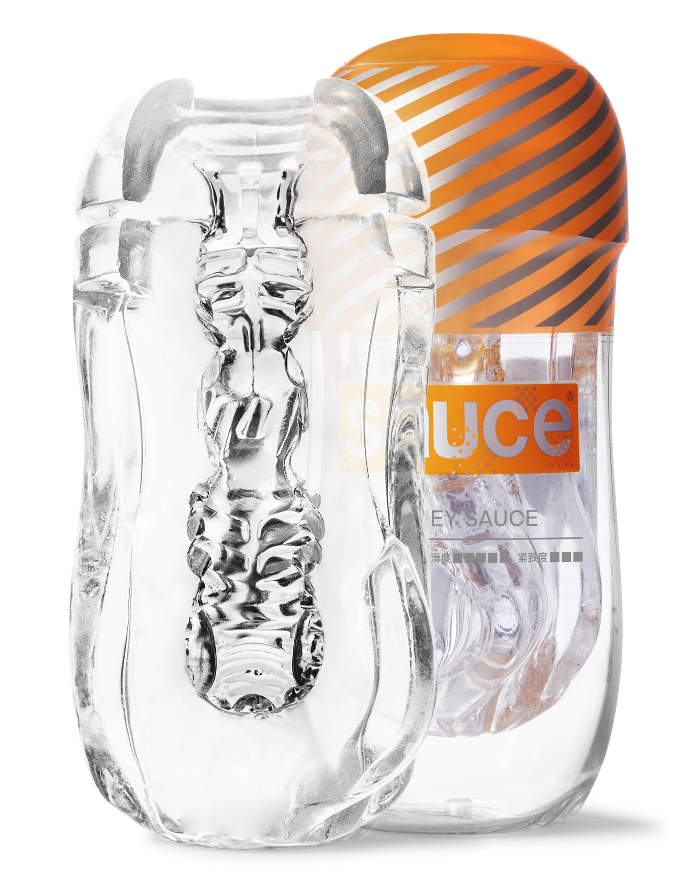 蜜汁醬 超温柔火箭飛機杯，四種內部紋路可選，仿真緊密刺激，搭配潤滑液提升順滑度。