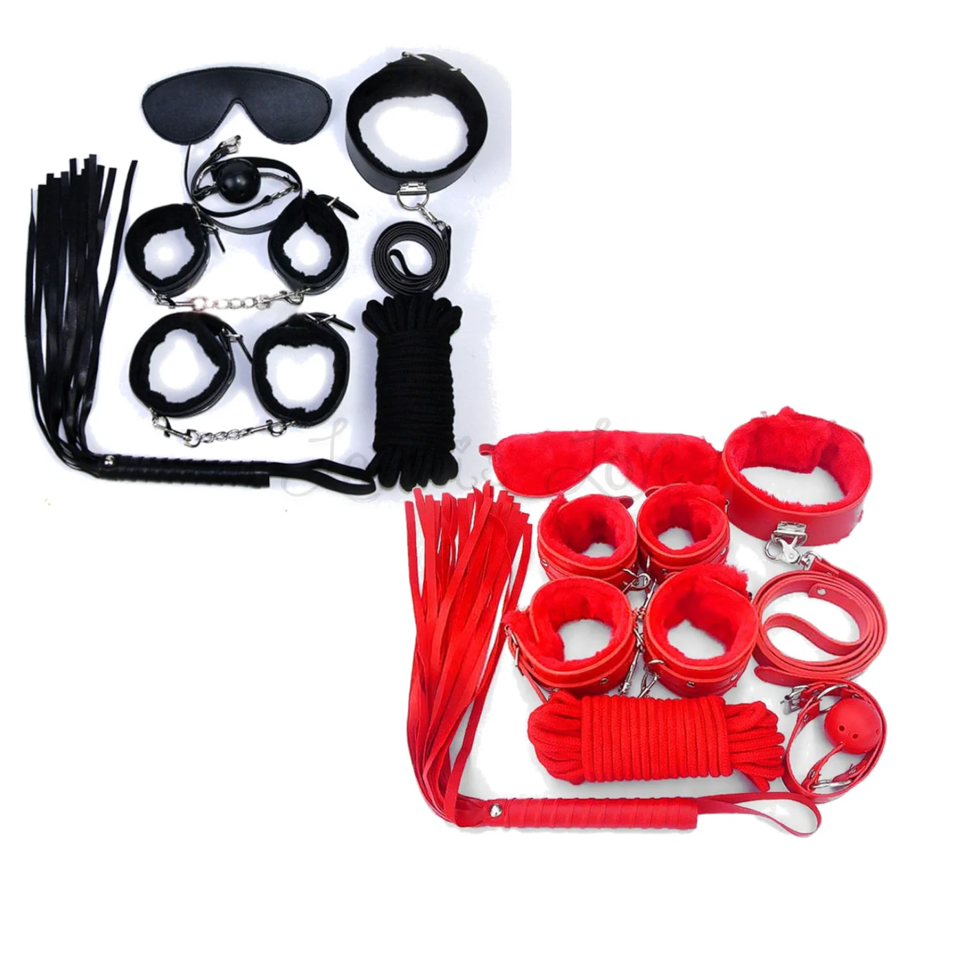 Japan Garden SM7 BDSM Set of 7 Items bdsm 黑紅配色細節