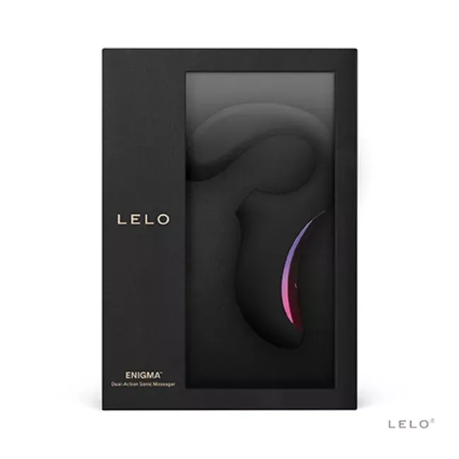 LELO ENIGMA™ 雙頭刺激聲波按摩器 (黑色/紫色)