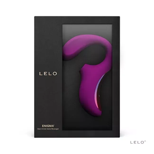 LELO ENIGMA™ 雙頭刺激聲波按摩器 (黑色/紫色)