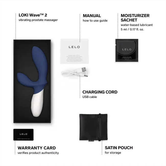 LELO LOKI Wave™ 2 震動式前列腺按摩器 (藍色/紫色/黑色)