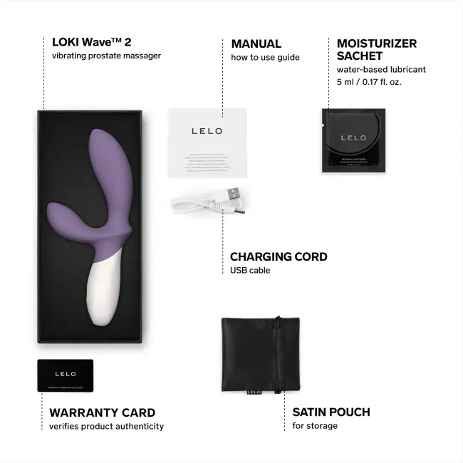 LELO LOKI Wave™ 2 震動式前列腺按摩器 (藍色/紫色/黑色)