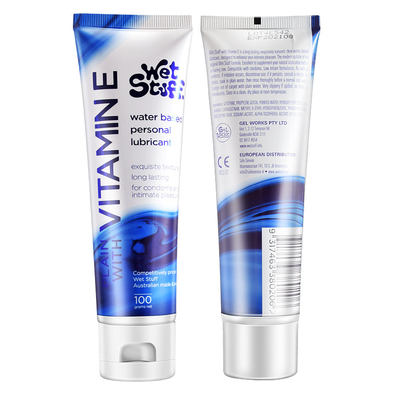 澳洲Wet Stuff水性潤滑液，維他命E成分，超滑順暢，適合親密時刻，清潔方便。