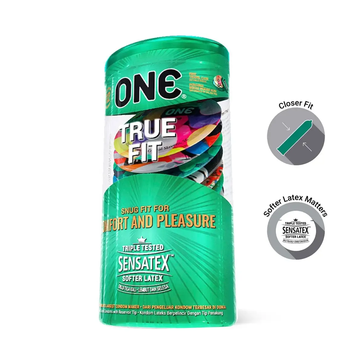 One True Fit 49 mm 絲滑安全套 12 片-SING DR